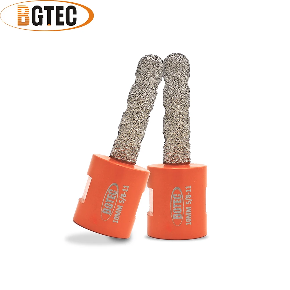BGTEC 2pcs 10mm Vacuum Brazed Diamond finger bits With 5/8-11 Thread Enlarge shape round bevel existing holes
BGTEC 2pcs 10mm Vacuum Brazed Diamond finger bits With 5/8-11 Thread Enlarge shape round bevel existing holes