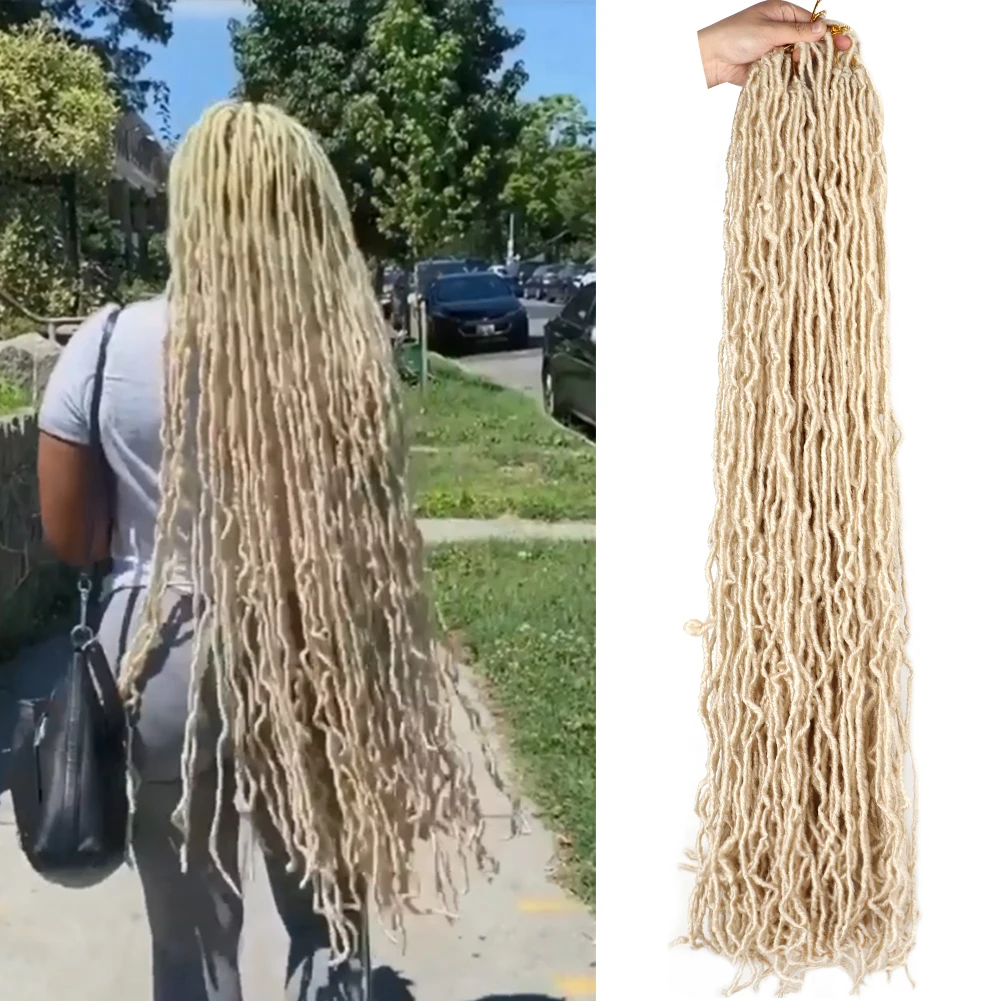 36"New Soft Locs Crochet Hair Faux Locs Crochet Braids Hair Super Long Goddess Locs Dreadlocs Synthetic Hair Extend Pre Looped
36"New Soft Locs Crochet Hair Faux Locs Crochet Braids Hair Super Long Goddess Locs Dreadlocs Synthetic Hair Extend Pre Looped