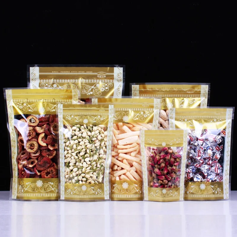 1000pcs/lot Gold Stand Up Bags Clear Packing Bag With Window Self Seal Plastic Food Grip Bags Retail Pack Bags wholesale
1000pcs/lot Gold Stand Up Bags Clear Packing Bag With Window Self Seal Plastic Food Grip Bags Retail Pack Bags wholesale