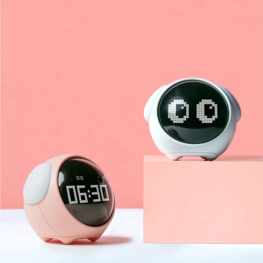 Cute Expression Alarm Clock Multi Function Digital LED Voice Controlled Light Bedside Thermometer Clock For Home
Cute Expression Alarm Clock Multi Function Digital LED Voice Controlled Light Bedside Thermometer Clock For Home