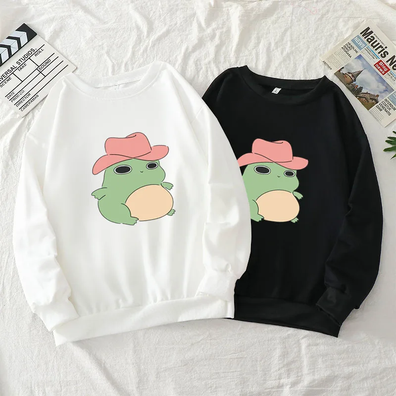 Kawaii Frog Hoodie Male/Female Autumn Jogger Sportswear Round Neck Comfortable Top Unisex Couple Cute All-match Frog Top
Kawaii Frog Hoodie Male/Female Autumn Jogger Sportswear Round Neck Comfortable Top Unisex Couple Cute All-match Frog Top