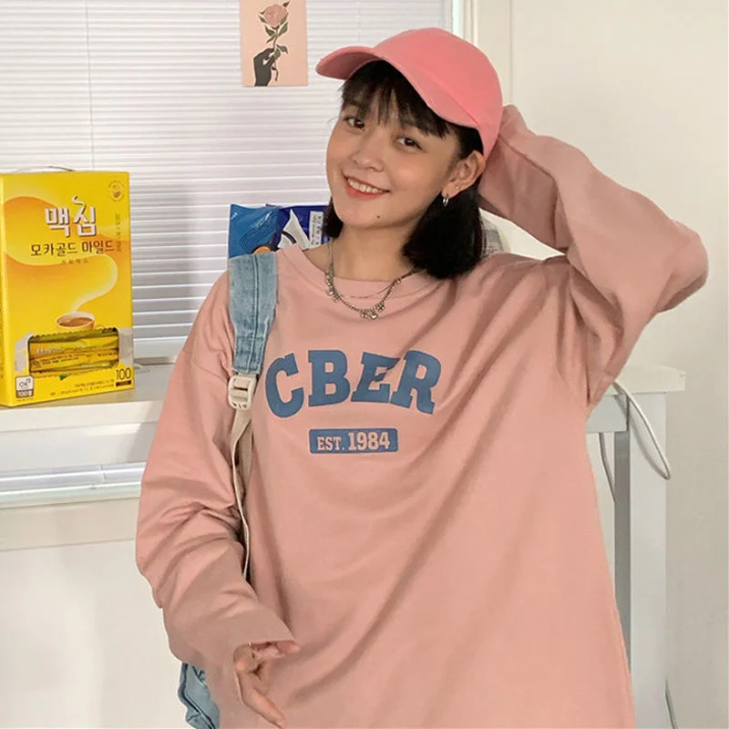 Cotton 2021 Spring And Autumn Ins Long Sleeve T-shirt Female Student Korean Loose College Style Thin Top Printing
Cotton 2021 Spring And Autumn Ins Long Sleeve T-shirt Female Student Korean Loose College Style Thin Top Printing