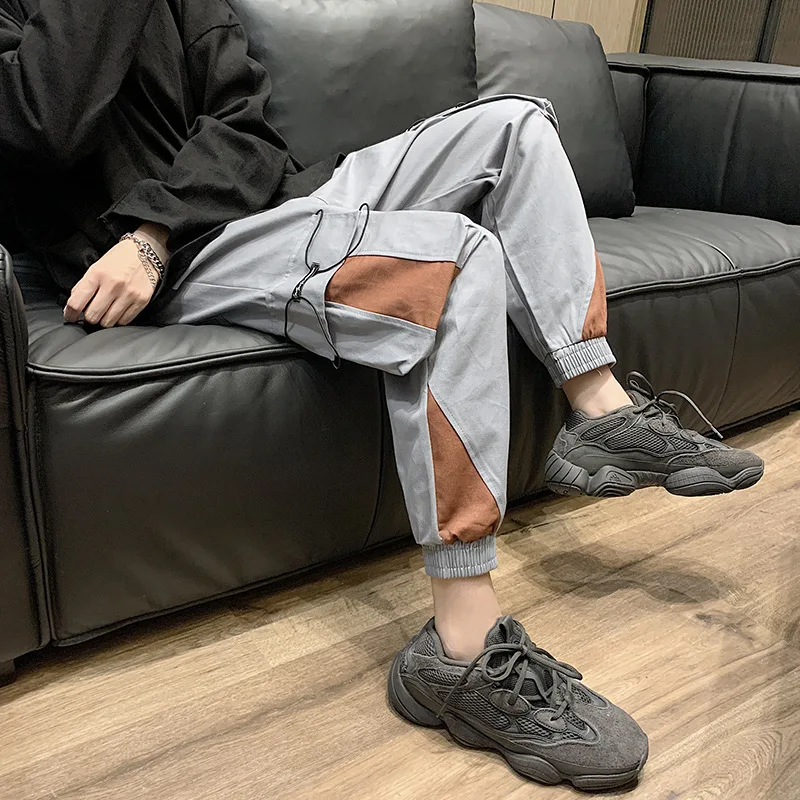 HOUZHOU Black Cargo Pants for Men Joggers Sweatpants Cargo Trousers Male Gray Jogging High Waist Pants Korean Streetwear Spliced 
HOUZHOU Black Cargo Pants for Men Joggers Sweatpants Cargo Trousers Male Gray Jogging High Waist Pants Korean Streetwear Spliced