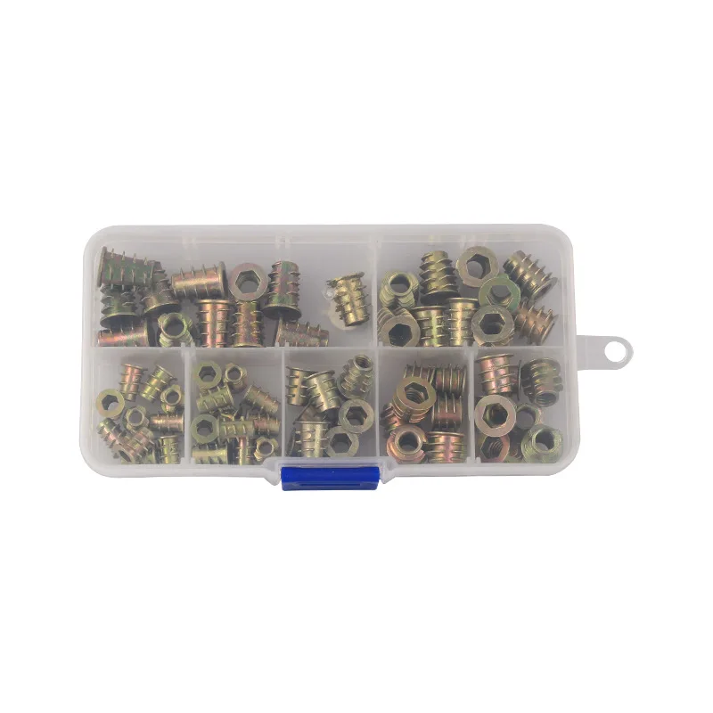 70PCS Zinc Alloy Furniture Fittings With Internal And External Denture Nut Embedded Trapezoidal Nut For Hexagon Furniture M4-10
70PCS Zinc Alloy Furniture Fittings With Internal And External Denture Nut Embedded Trapezoidal Nut For Hexagon Furniture M4-10