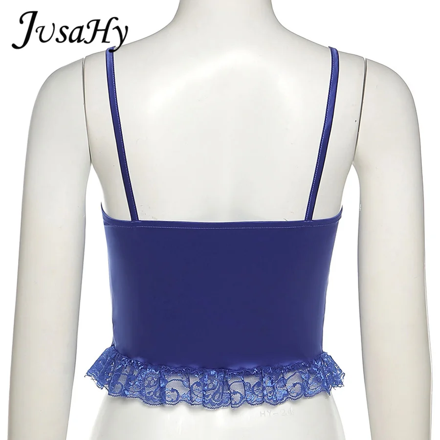 JuSaHy Vintage Lace up Crop Top for Women Elegant Solid Drawstring V-Neck Skinny Slim Camisole Sexy Party Clubwear Summer Trend
JuSaHy Vintage Lace up Crop Top for Women Elegant Solid Drawstring V-Neck Skinny Slim Camisole Sexy Party Clubwear Summer Trend
