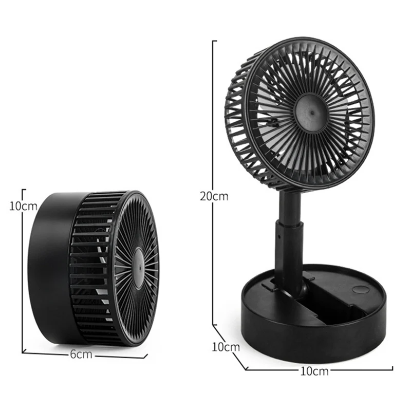 Folding Telescopic Mini Fan USB Rechargeable 3 Speeds Portable Small Desk Fan H-best
Folding Telescopic Mini Fan USB Rechargeable 3 Speeds Portable Small Desk Fan H-best