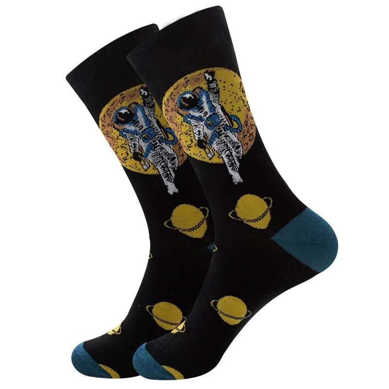 New Men's Socks Universe Cartoon Astronaut Planet Constellation Printed Harajuku Funny Happy Socks Women Large Size Cotton Sock
New Men's Socks Universe Cartoon Astronaut Planet Constellation Printed Harajuku Funny Happy Socks Women Large Size Cotton Sock