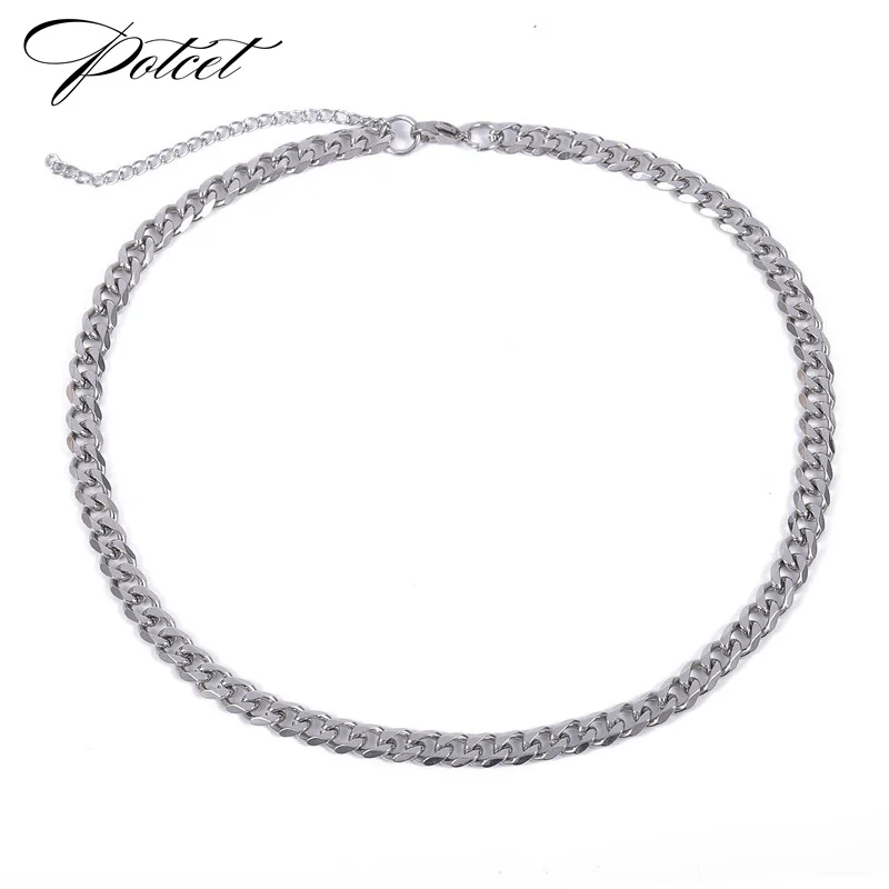 POTCET Unisex Stainless Steel Titanium Steel Necklace Clavicle Chain Geometric Retro Fashion Hip Hop Party Jewelry
POTCET Unisex Stainless Steel Titanium Steel Necklace Clavicle Chain Geometric Retro Fashion Hip Hop Party Jewelry