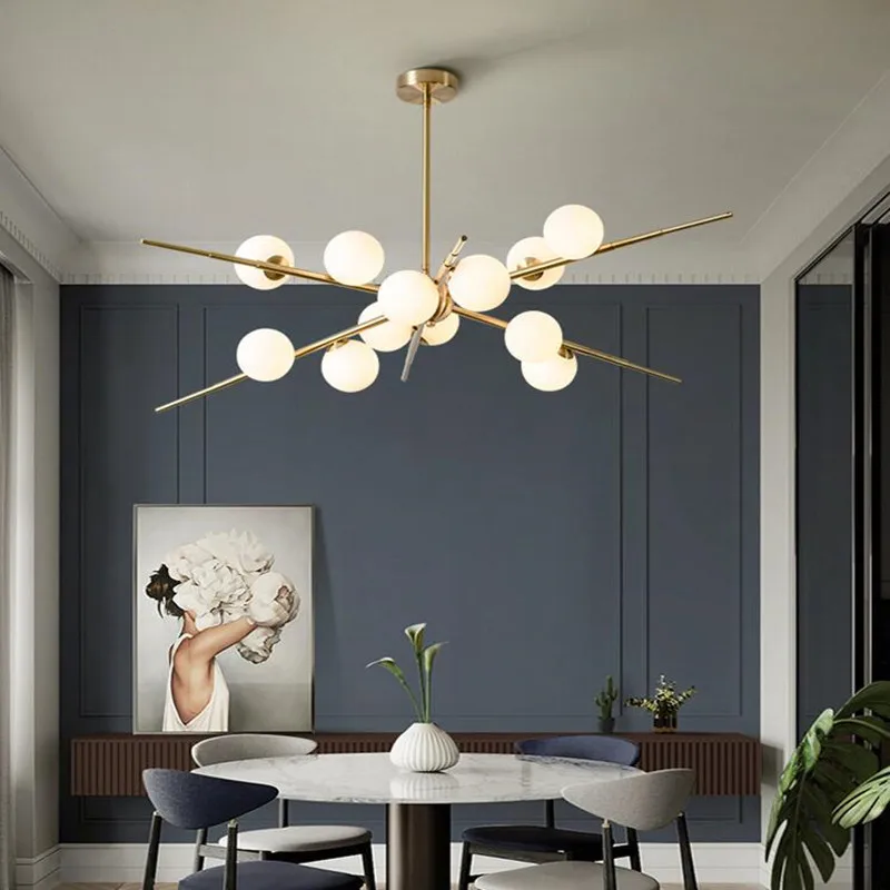 2021 Modern Luxury Glass Ball LED Chandelier For Living Romm Dining Room Hanging Lights Ceiling Mounted Luminaire Pendant Lamp
2021 Modern Luxury Glass Ball LED Chandelier For Living Romm Dining Room Hanging Lights Ceiling Mounted Luminaire Pendant Lamp