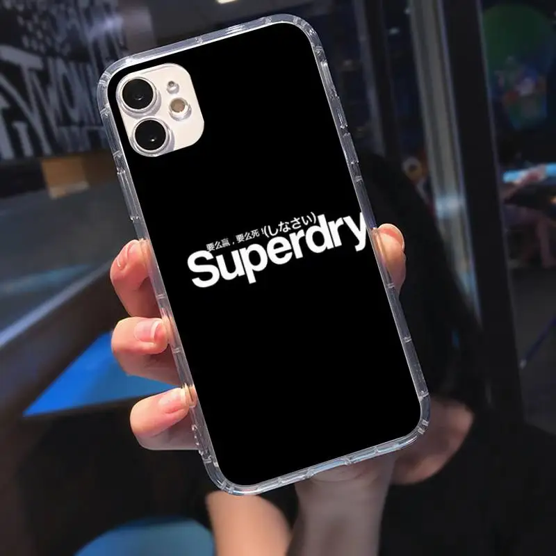 British Street Fashion Brand Superdryer Soft Phone Case Transparent Case For Iphone 6 6s 7 8 Plus XR X XS 11 12 Pro Max
British Street Fashion Brand Superdryer Soft Phone Case Transparent Case For Iphone 6 6s 7 8 Plus XR X XS 11 12 Pro Max