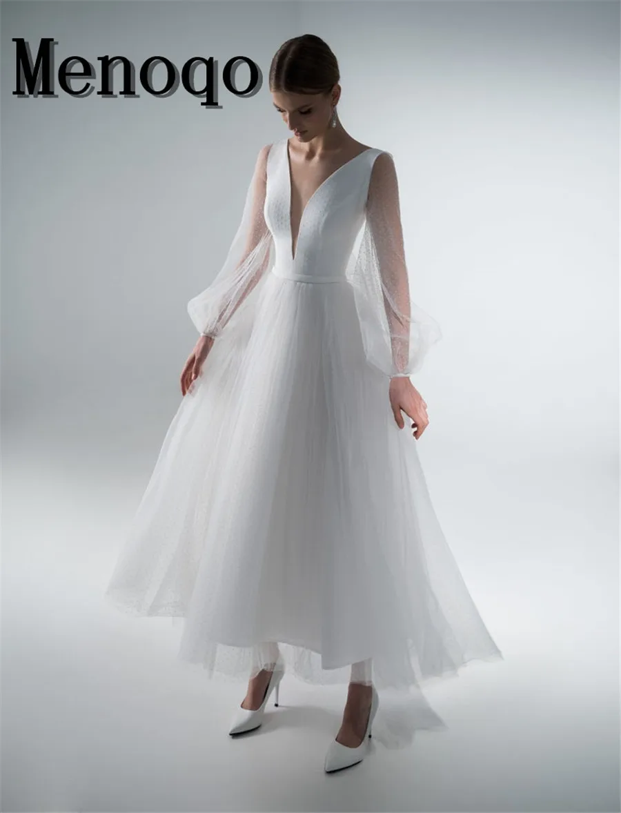 menoqo Long Puff Sleeves Prom Dresses V-Neck Pleats Tulle Princess Evening Gowns V Neck Women Party Dress Plus Size 2021
menoqo Long Puff Sleeves Prom Dresses V-Neck Pleats Tulle Princess Evening Gowns V Neck Women Party Dress Plus Size 2021
