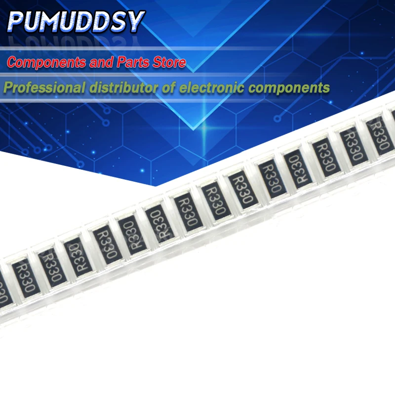 50 шт. 2512 SMD резистор 1% 1 Вт 0 33 Ом R330 0.33R | Электронные компоненты и принадлежности