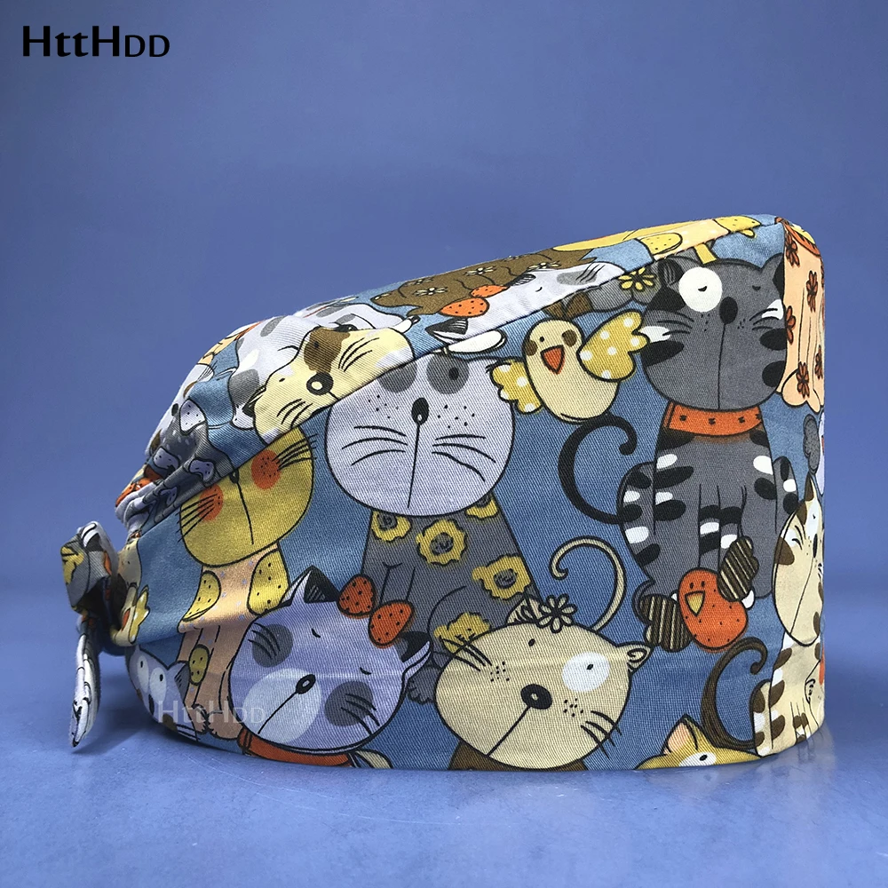 Cartoon 100% Cotton Printed Lady Nurse Caps Scrub Hats Beauty Salon Nursing Cap Lab Pet Shop Fashion Women Scrub Hat Wholesale
Cartoon 100% Cotton Printed Lady Nurse Caps Scrub Hats Beauty Salon Nursing Cap Lab Pet Shop Fashion Women Scrub Hat Wholesale