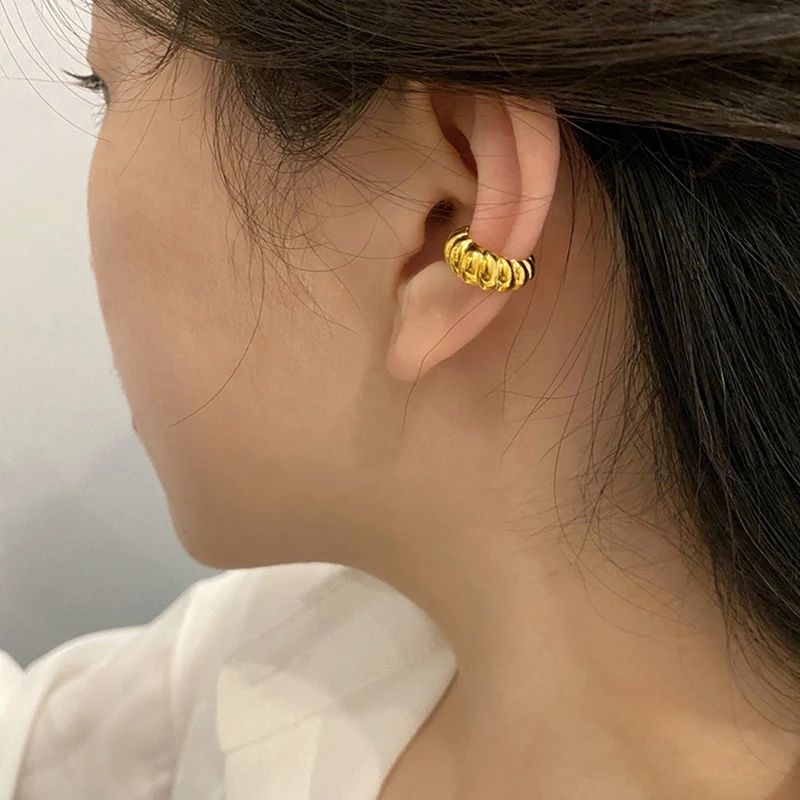 GHIDBK Little Statement Textured Croissant Non-pierced Cartilage Earrings Clips Minimalist Copper Ear Cuffs Ins Fashion Jewelry
GHIDBK Little Statement Textured Croissant Non-pierced Cartilage Earrings Clips Minimalist Copper Ear Cuffs Ins Fashion Jewelry