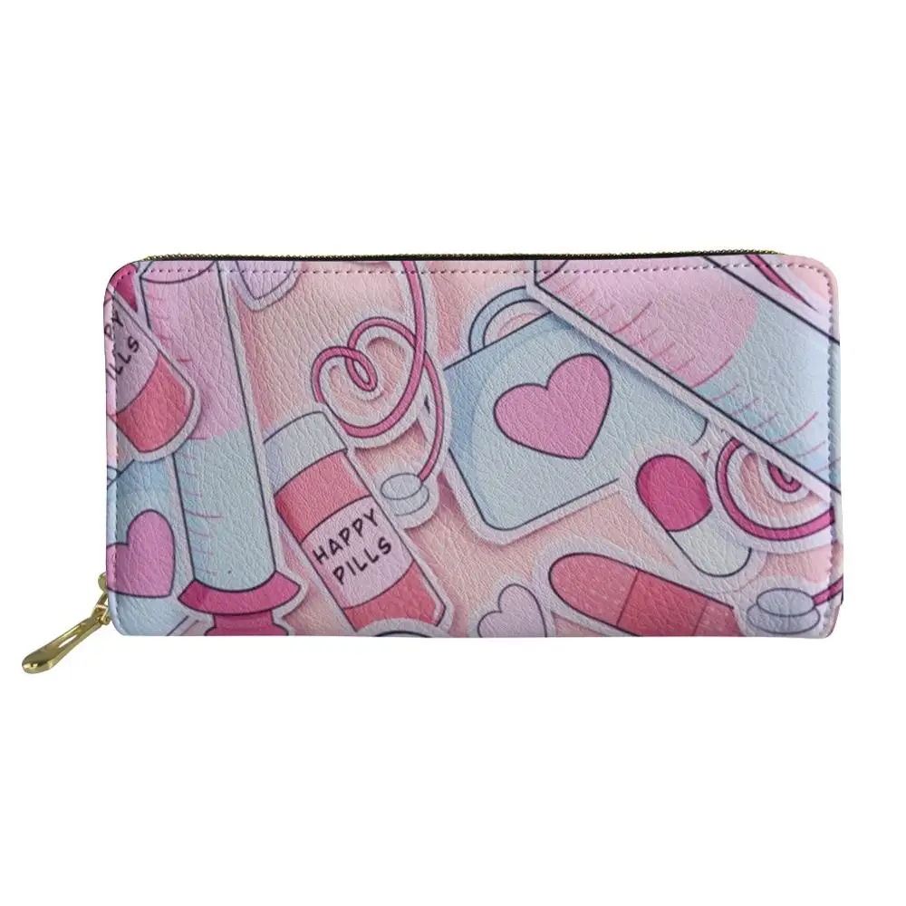 HYCOOL Women Wallet Cartoon Nurse Medical Equipment Doctor Print Female Casual Fashion Zipper Purse Card Money Bags for Ladies
HYCOOL Women Wallet Cartoon Nurse Medical Equipment Doctor Print Female Casual Fashion Zipper Purse Card Money Bags for Ladies
