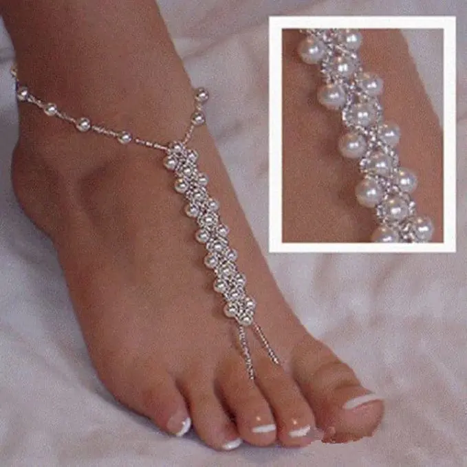 1 Pc Vintage Imitation Pearl Anklet Summer Barefoot Jewelry Unique Boho Beach Toe Ankle Bracelet for Women Femme
1 Pc Vintage Imitation Pearl Anklet Summer Barefoot Jewelry Unique Boho Beach Toe Ankle Bracelet for Women Femme