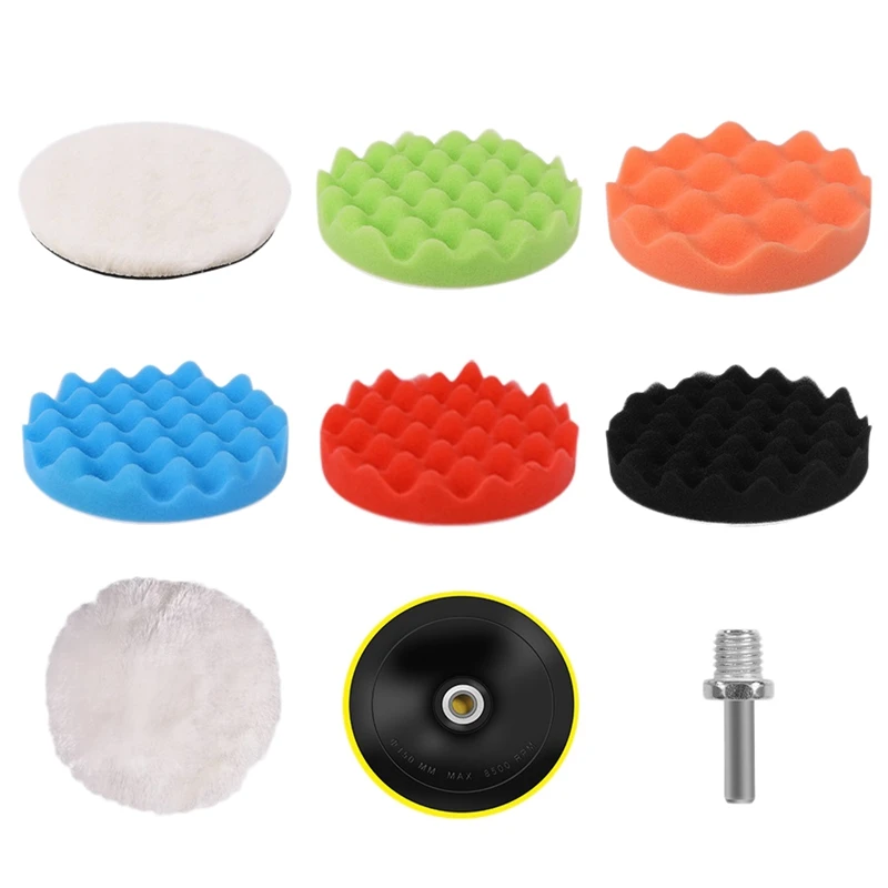 9 Pcs Drill Buffing Kit Car Buffer Pads 6 Inch Buffing Polishing PadsAuto Polisher Pads Car Foam Drill for Polishing
9 Pcs Drill Buffing Kit Car Buffer Pads 6 Inch Buffing Polishing PadsAuto Polisher Pads Car Foam Drill for Polishing