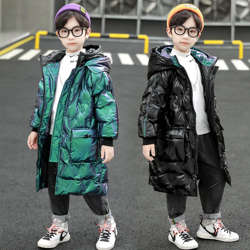 2021 Winter Children Fashion Long Over The Knee Wadded Jacket Kids Boy Hooded Puffer Coat Teen Thick Warm Colorful Parka Snowsut
2021 Winter Children Fashion Long Over The Knee Wadded Jacket Kids Boy Hooded Puffer Coat Teen Thick Warm Colorful Parka Snowsut