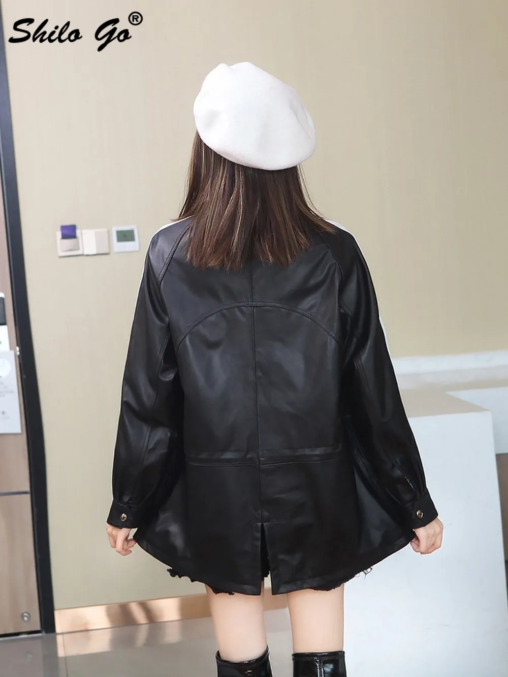 Streetwear Stand Collar Striped Line Elastic Waist Plus Coat Women Casual Safari Style Genuine Leather Jacket Sheepskin Outwear
Streetwear Stand Collar Striped Line Elastic Waist Plus Coat Women Casual Safari Style Genuine Leather Jacket Sheepskin Outwear