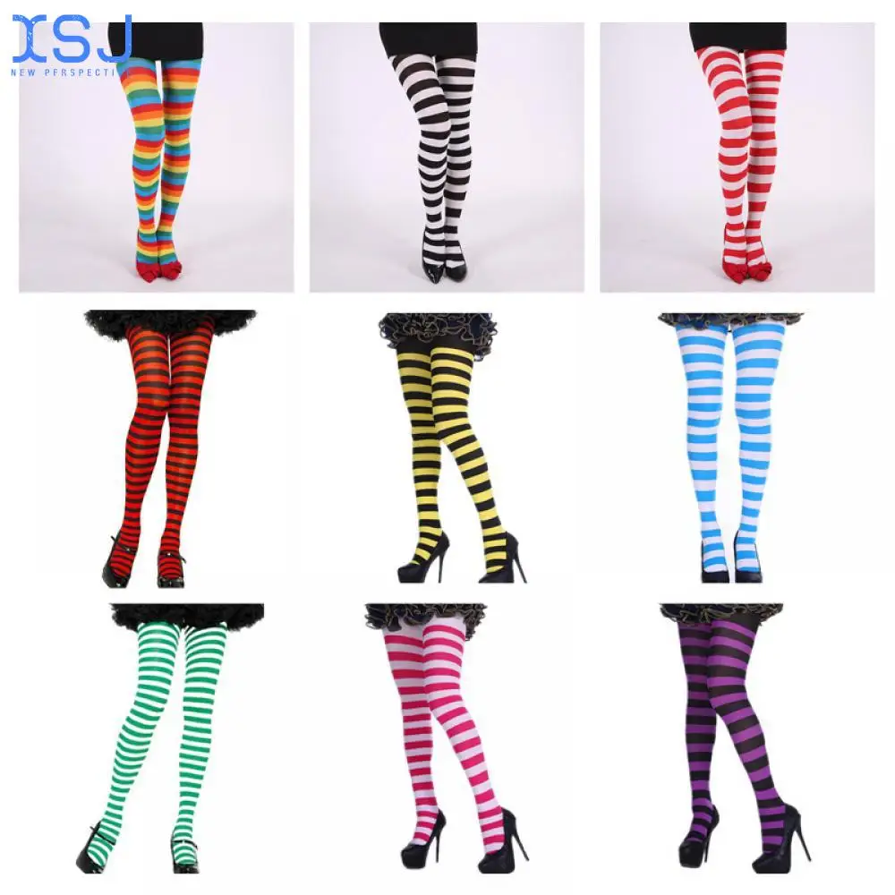 9 Colors Female Christmas Stripe Pantyhose High Waist Colorful Thermal Sexy Tights Xmas Cosplay Party Stockings Striped Tights
9 Colors Female Christmas Stripe Pantyhose High Waist Colorful Thermal Sexy Tights Xmas Cosplay Party Stockings Striped Tights