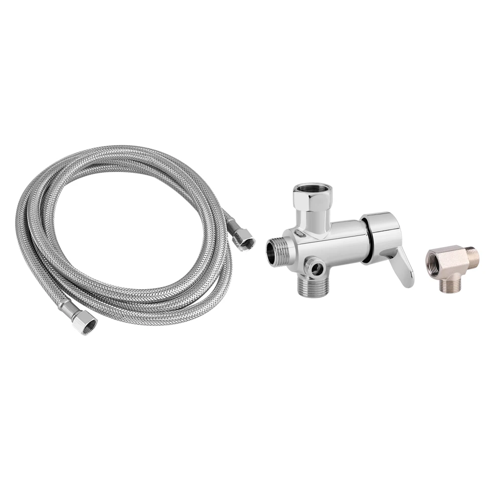 Toilet Bidet Attachments Hot/Cold Water Diverter Valve T Shape Adapter Flexible Hose Kit
Toilet Bidet Attachments Hot/Cold Water Diverter Valve T Shape Adapter Flexible Hose Kit