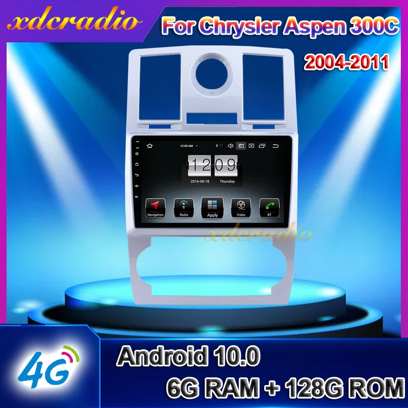 Автомагнитола Xdcradio 9 дюймов Android 10 для Chrysler Aspen 300C автомобильный радиоприемник DVD