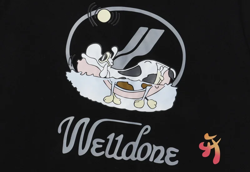 Oversize 21ss WE11DONE T Shirts Men's Women's Fun Cow Print Short Sleeve Round Neck T-shirt Welldone Casual Loose T Shirts
Oversize 21ss WE11DONE T Shirts Men's Women's Fun Cow Print Short Sleeve Round Neck T-shirt Welldone Casual Loose T Shirts