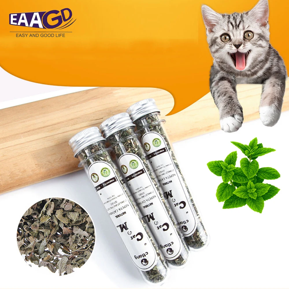 1Pcs Cat Mint Powder 45ml Test Tube Products Grass Dry Leaves Cats Dog Pet Scratching Snacks
1Pcs Cat Mint Powder 45ml Test Tube Products Grass Dry Leaves Cats Dog Pet Scratching Snacks