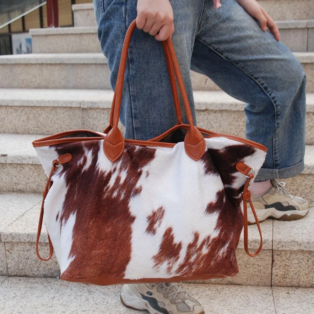 25pcs Lot Flannel Cow Tote Brown Suede Cowhide Endless String Purse Large Capacity Travel Bag DOMIL1431
25pcs Lot Flannel Cow Tote Brown Suede Cowhide Endless String Purse Large Capacity Travel Bag DOMIL1431