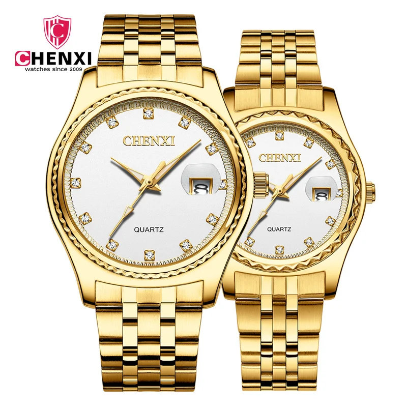 CHENXI New Business Couple Watch Stainless Steel Strap Ladies Business Casual Luxury Trend All-match Men's Quartz Watch WA168
CHENXI New Business Couple Watch Stainless Steel Strap Ladies Business Casual Luxury Trend All-match Men's Quartz Watch WA168