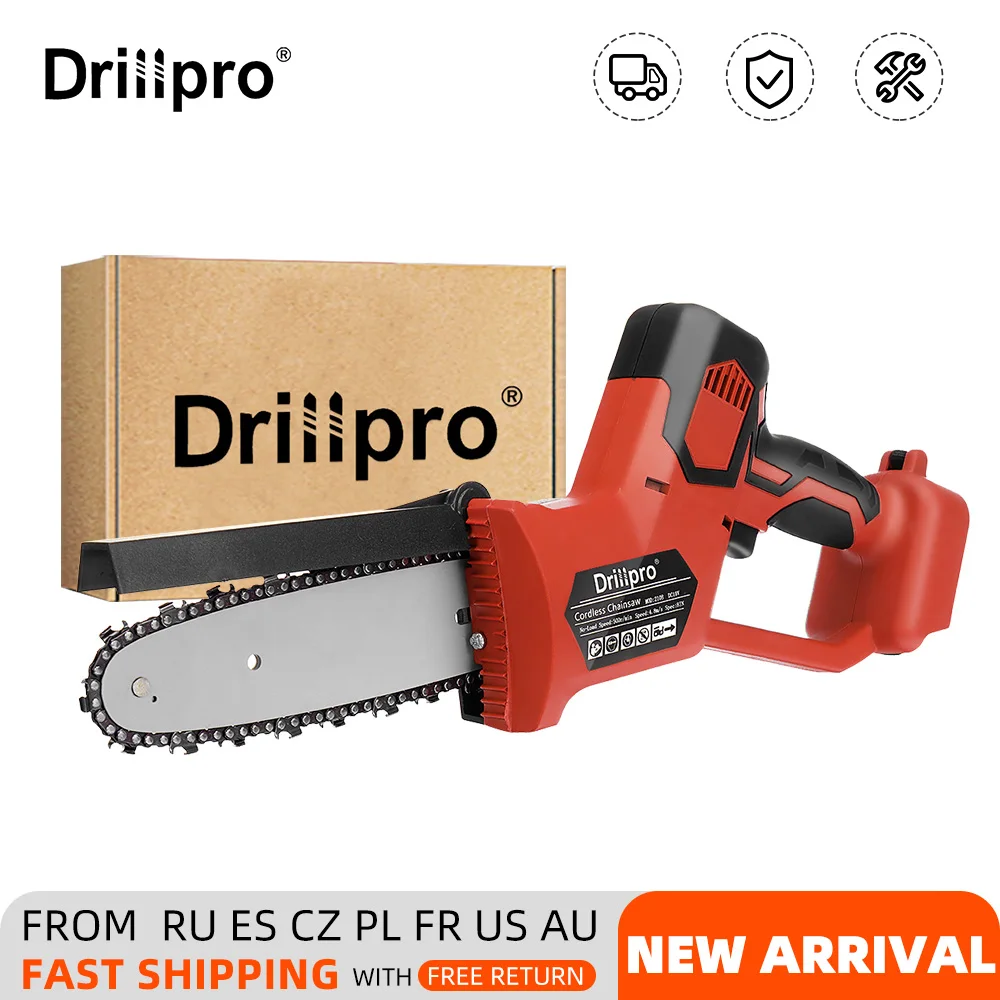 Электрическая пила Drillpro, 8 дюймов, электропила для обрезки дерева и сада, электроинструмент для Makita, аккумулятор 18 в
Электрическая пила Drillpro, 8 дюймов, электропила для обрезки дерева и сада, электроинструмент для Makita, аккумулятор 18 в