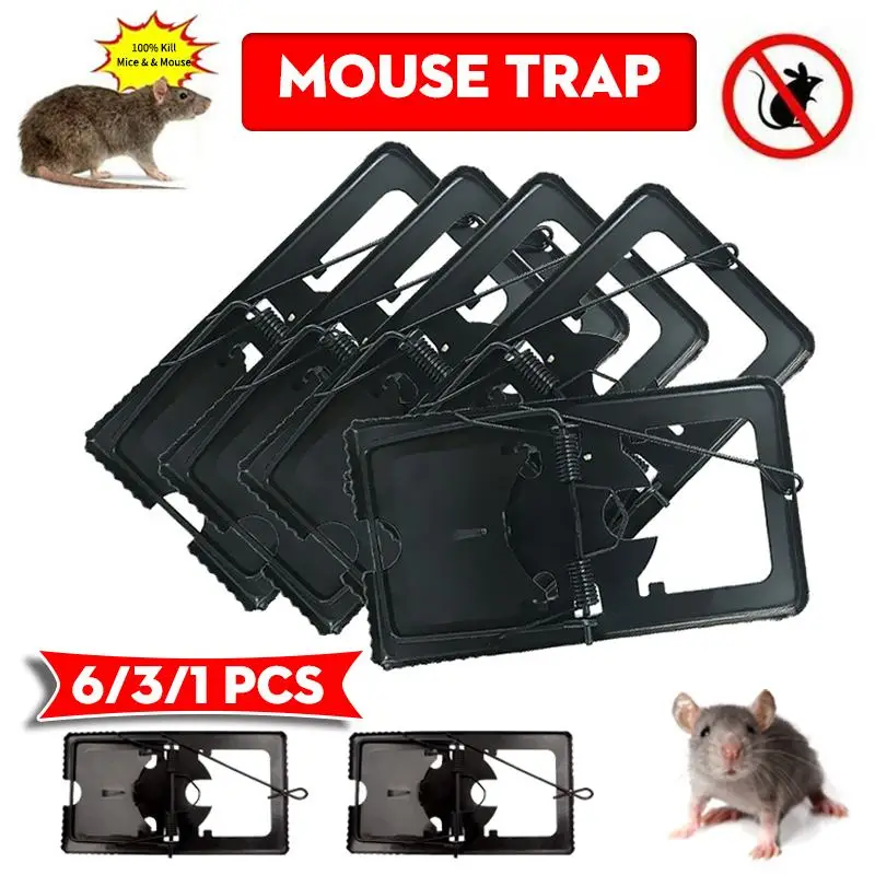 6/3/1Pcs Reusable Rat Catching Mice Mouse Traps Mousetrap Bait Snap Spring Rodent Catcher Pest Control Rat Catcher Mouse Trap
6/3/1Pcs Reusable Rat Catching Mice Mouse Traps Mousetrap Bait Snap Spring Rodent Catcher Pest Control Rat Catcher Mouse Trap
