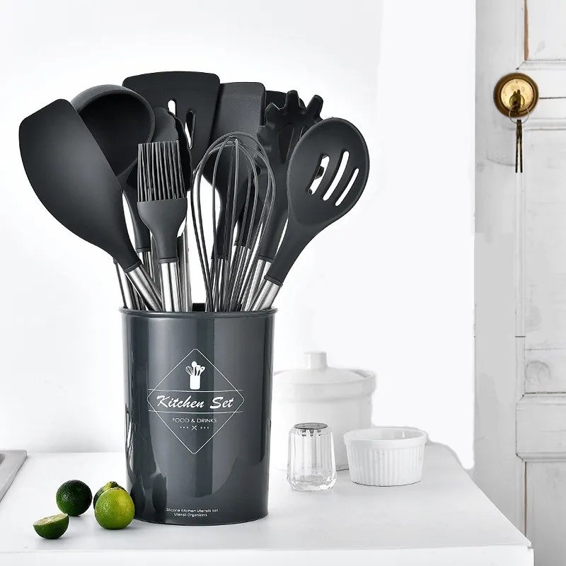2021 New Style Hot Sale Silicone Cooking Utensils Set,14 Pcs Resistant, Non-stick Kitchen Tools Set For a variety of scenarios
2021 New Style Hot Sale Silicone Cooking Utensils Set,14 Pcs Resistant, Non-stick Kitchen Tools Set For a variety of scenarios