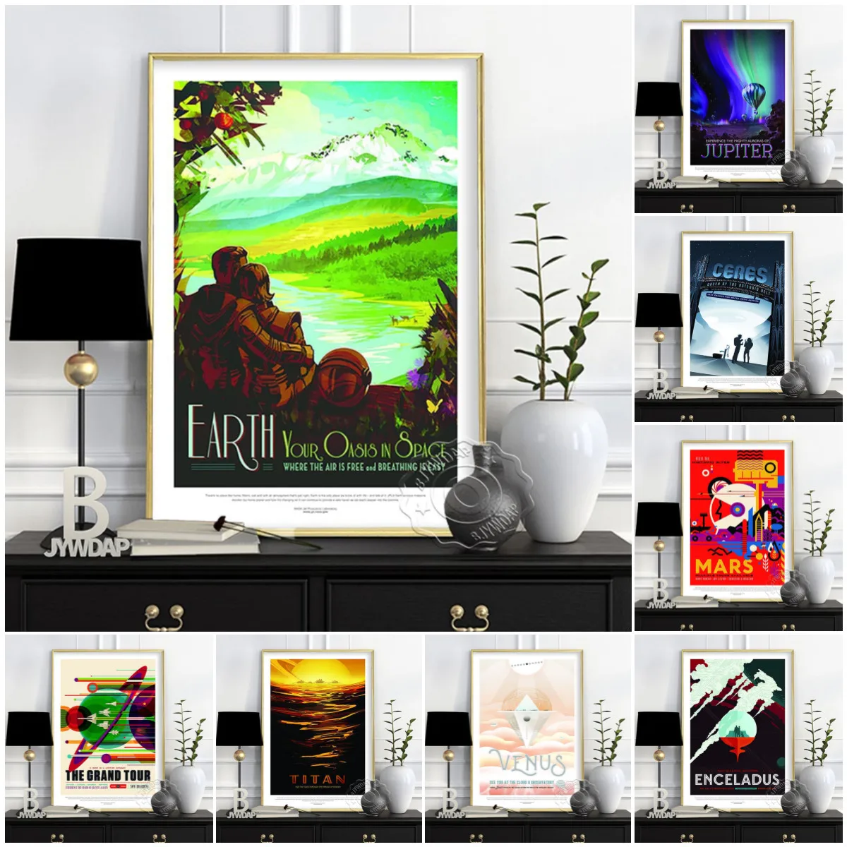 Space Travel Poster, Jupiter Art Poster, Earth Posters, Mars Prints Poster, Titan Canvas Painting Venus Prints Poster Home Decor
Space Travel Poster, Jupiter Art Poster, Earth Posters, Mars Prints Poster, Titan Canvas Painting Venus Prints Poster Home Decor