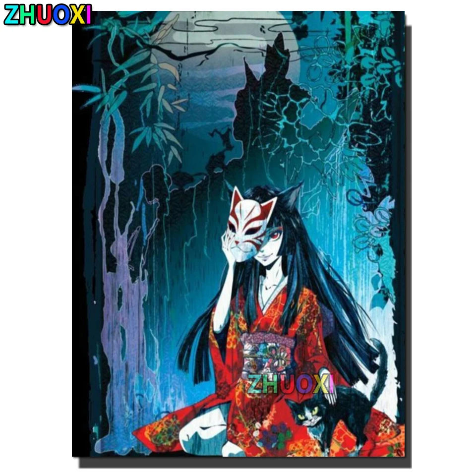 5d Diamond Embroidery Japanese girl mask Diamond painting Cross Stitch Diy Full Squre Round Rhinestone Home Accessories
5d Diamond Embroidery Japanese girl mask Diamond painting Cross Stitch Diy Full Squre Round Rhinestone Home Accessories