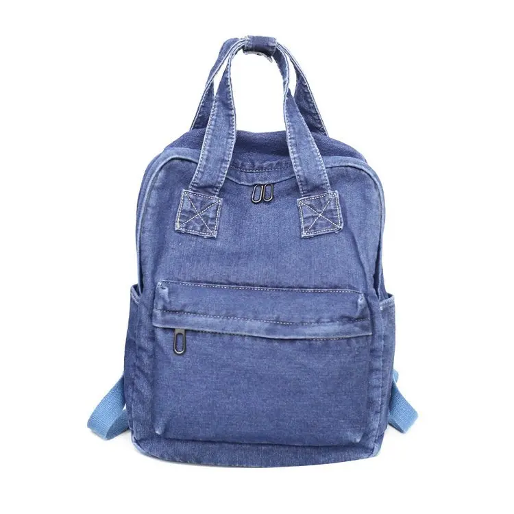 High School Student Bag, College Fashion Backpack, Simple Denim Rucksack
High School Student Bag, College Fashion Backpack, Simple Denim Rucksack