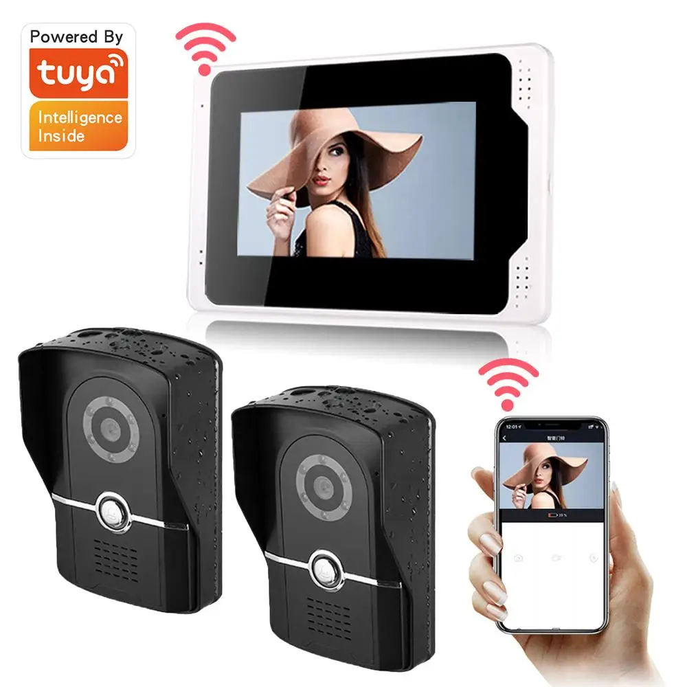 Tuya Wifi Wired Video Doorbell intercom for home System 1080P HD Camera Video Door Phone
Tuya Wifi Wired Video Doorbell intercom for home System 1080P HD Camera Video Door Phone