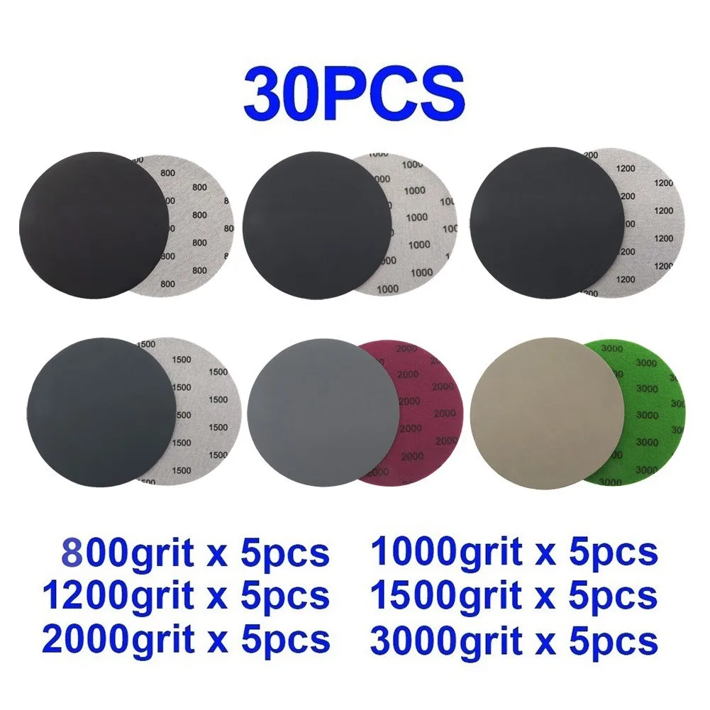 150mm Sanding Discs 30pcs Sandpaper Equipment Hook & Loop Polishing Wet And Dry
150mm Sanding Discs 30pcs Sandpaper Equipment Hook & Loop Polishing Wet And Dry