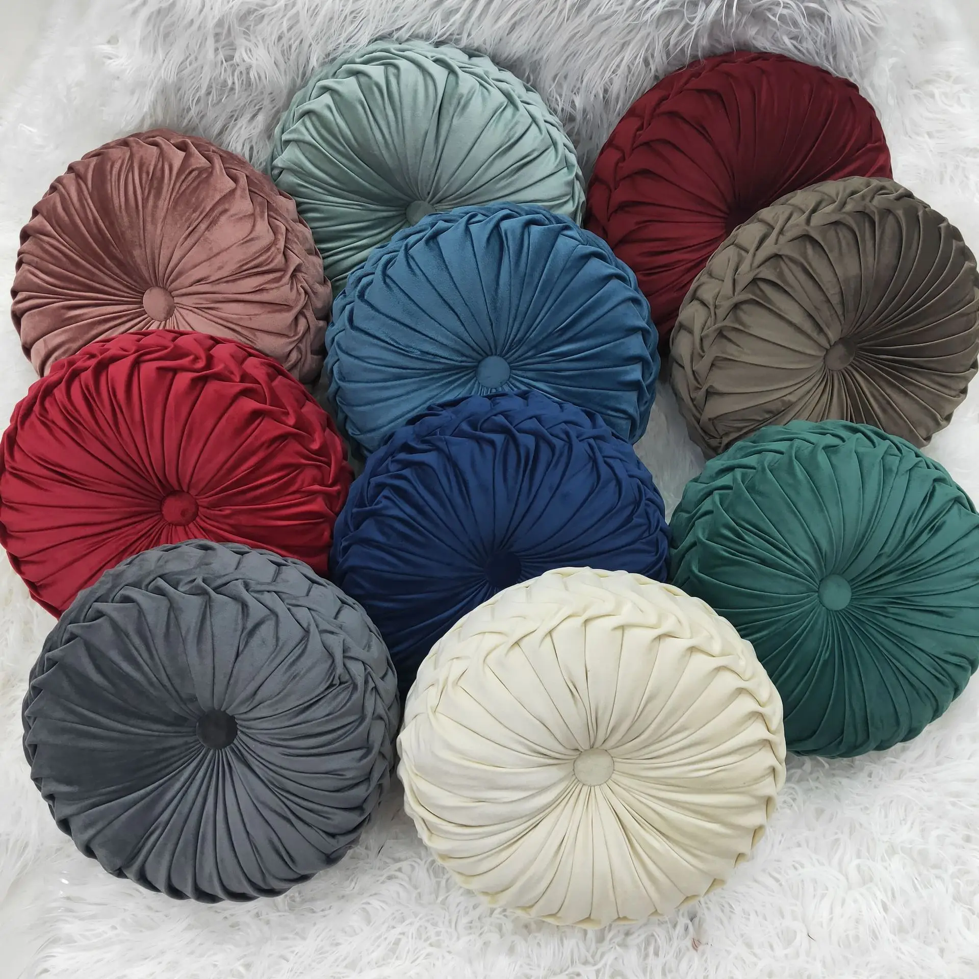 

Round Chair Cushion PP Cotton Pumpkin Seat Pad for Patio Home Car Office Floor Pillow Insert Filling Memory Foam Tatami Cushion