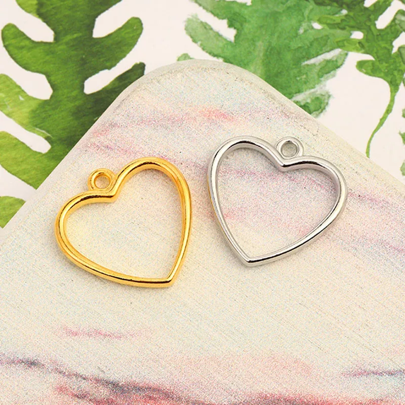 100Pcs Alloy Hollow Out Love Heart Charms 25mm Gold Silver Pendant Heart Shape Charms For DIY Jewelry Making Accessories
100Pcs Alloy Hollow Out Love Heart Charms 25mm Gold Silver Pendant Heart Shape Charms For DIY Jewelry Making Accessories