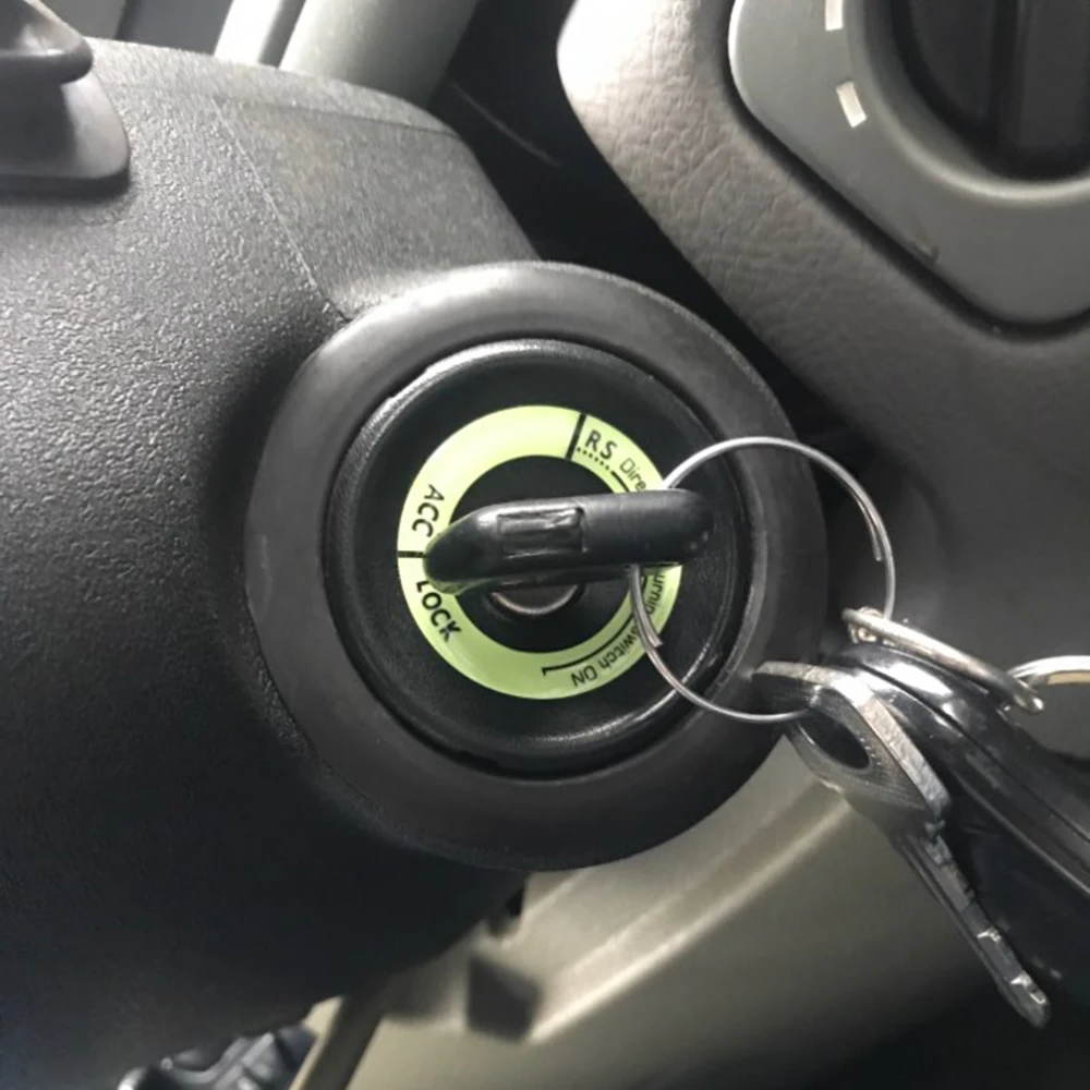 Светящийся автомобильный брелок наклейка на переключатель зажигания для Subaru