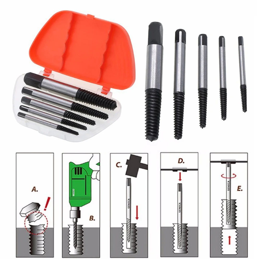 Damaged Broken Screw Extractor Remover Drill Out Bit Set Household Metal Easily Handle Parts for Faucet Water Valve
Damaged Broken Screw Extractor Remover Drill Out Bit Set Household Metal Easily Handle Parts for Faucet Water Valve