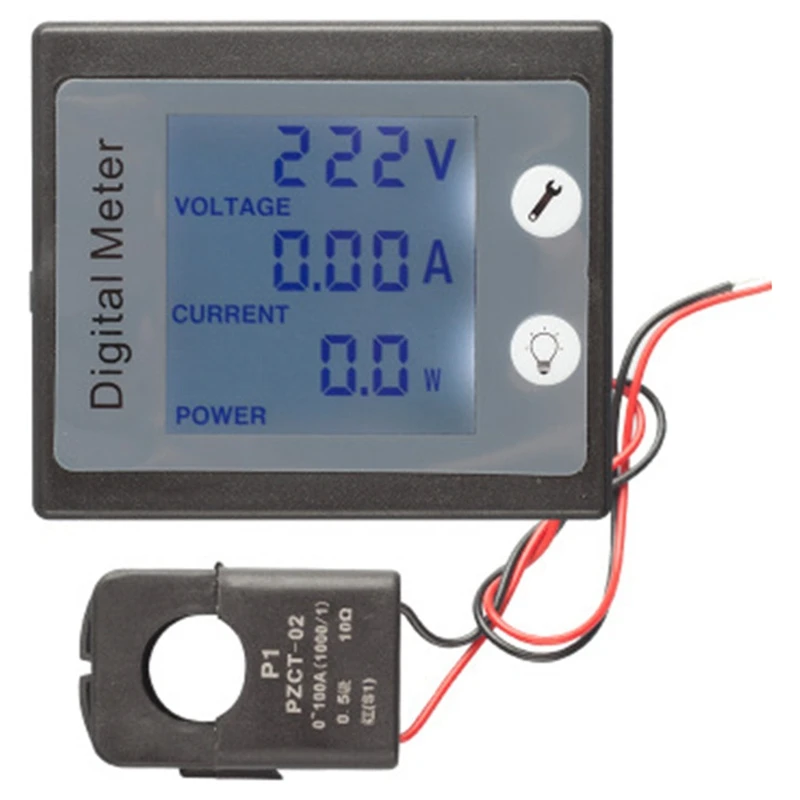 Single Phase Digital Electric Saver Power Meter Wattmeter 220V 100A Khw Energy Meter Pzem-011 With Ct Split
Single Phase Digital Electric Saver Power Meter Wattmeter 220V 100A Khw Energy Meter Pzem-011 With Ct Split
