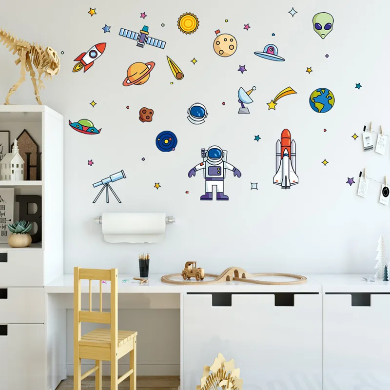1 Pcs Spaceship Alien Rocket Robot Cute Cartoon Children's Room Wall Sticker Party Children's Day Wall Decoration
1 Pcs Spaceship Alien Rocket Robot Cute Cartoon Children's Room Wall Sticker Party Children's Day Wall Decoration
