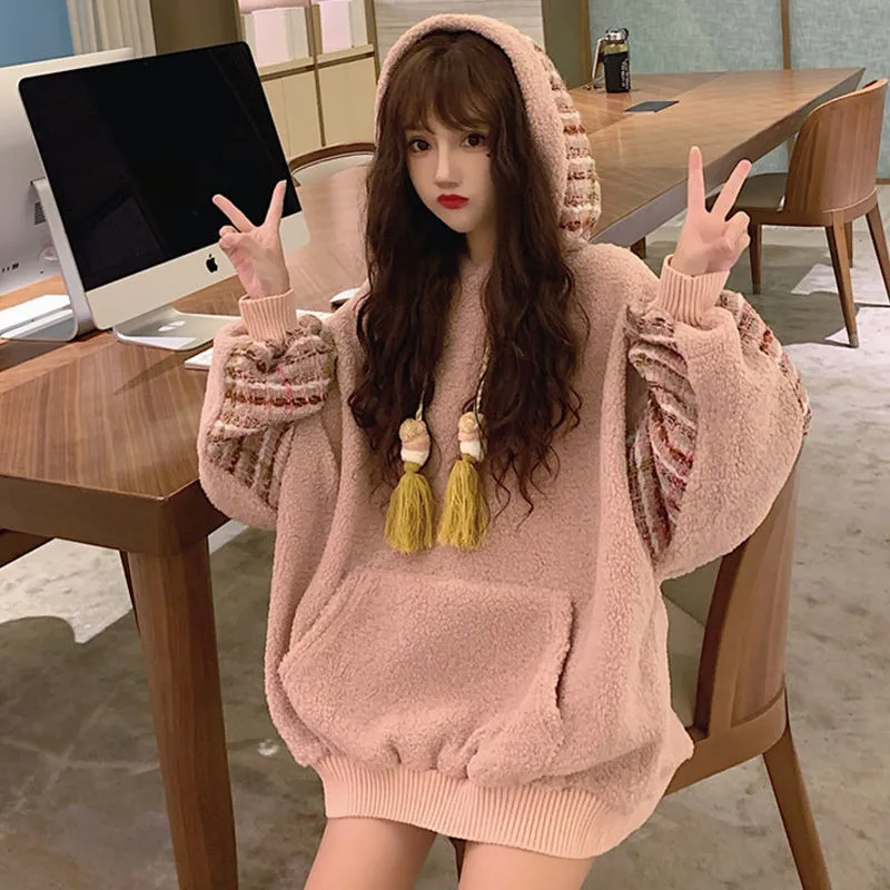 Women Loose Soft Oversized Kawaii Hoodies Spring Loose Cute Girl Women Female Holiday Chic Hoodies Women Pink Girls Sweatshirt
Women Loose Soft Oversized Kawaii Hoodies Spring Loose Cute Girl Women Female Holiday Chic Hoodies Women Pink Girls Sweatshirt
