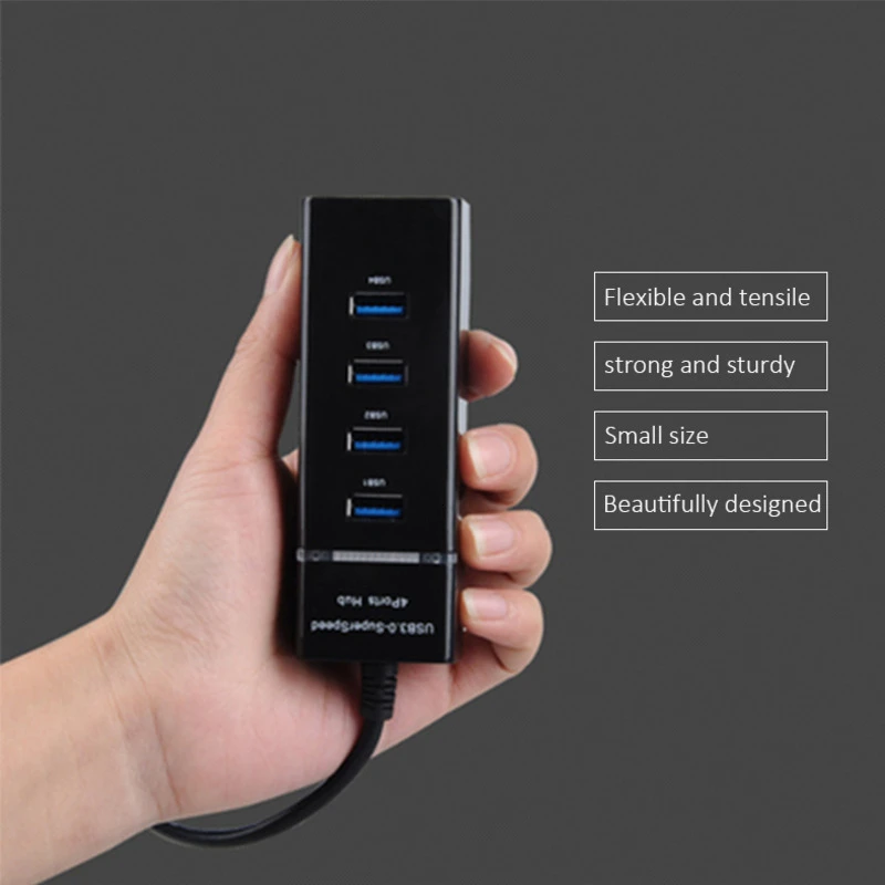 CHYI Супер Скоростной Usb 3 0 концентратор 4 порта комбо микро сплиттер мульти в одном