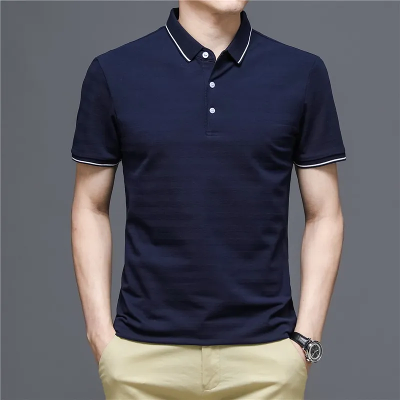 High-End Quality Summer Men's Straight-Tube Printing Dyeing Cotton Business Casual Short-Sleeved Lapel Tops & Tees POLO Shirts
High-End Quality Summer Men's Straight-Tube Printing Dyeing Cotton Business Casual Short-Sleeved Lapel Tops & Tees POLO Shirts