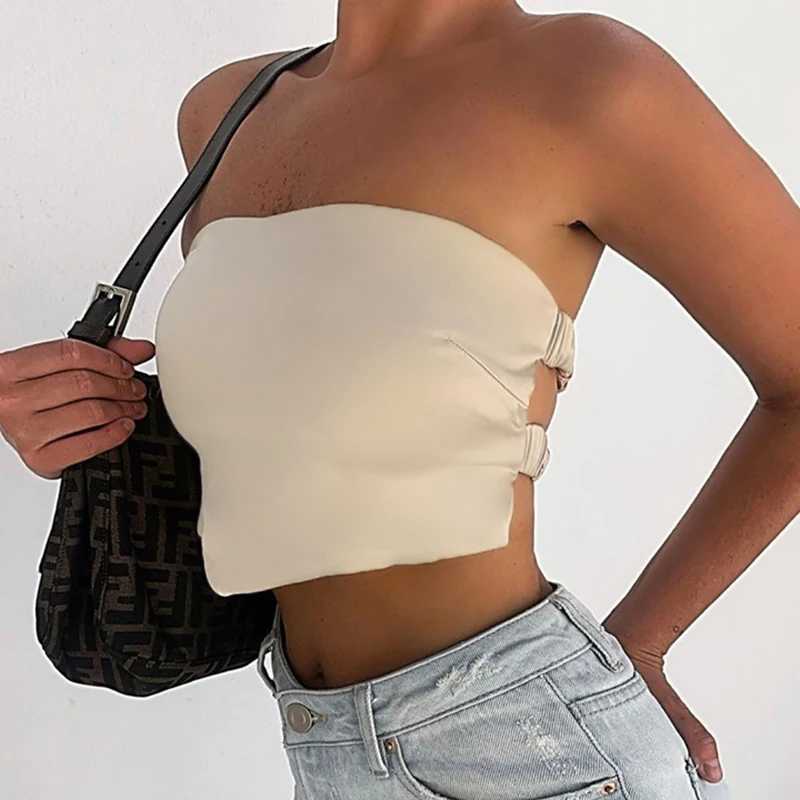 Sexy Elastic Bandage High Waist Cropped Tops Casual Backless Corset TanK Top Strapless Party Club Streetwear Summer 2021 Women
Sexy Elastic Bandage High Waist Cropped Tops Casual Backless Corset TanK Top Strapless Party Club Streetwear Summer 2021 Women