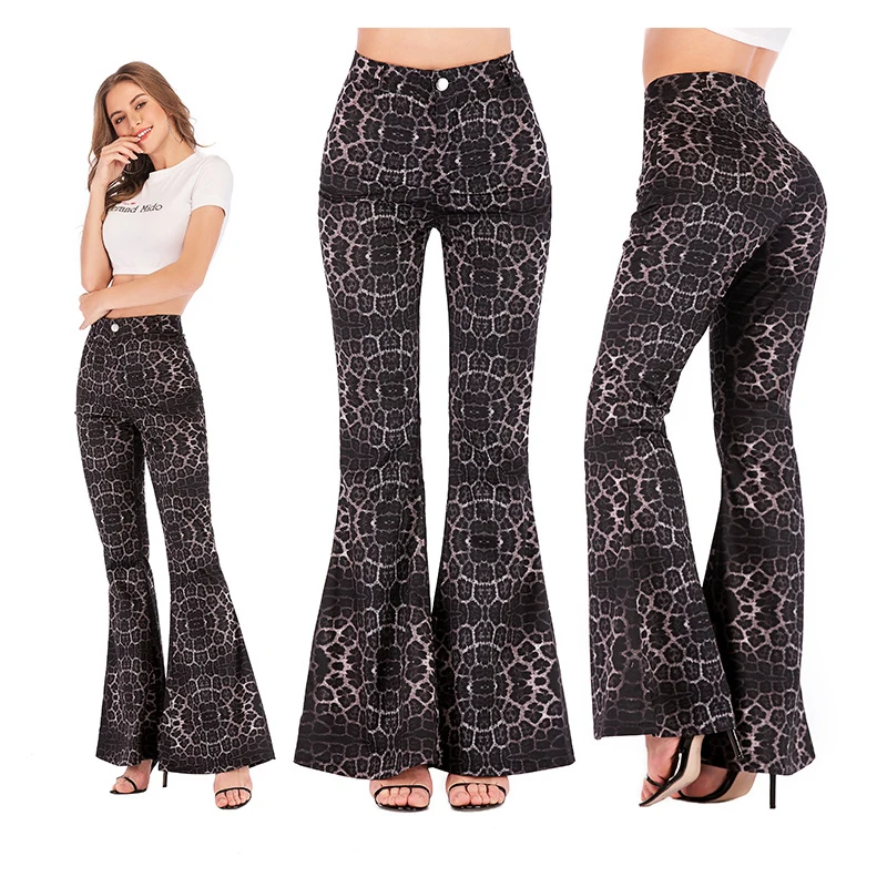 High Waist Jeans Snakeskin Printed Horn Vintage Bell Bottom Women's Casual Pants Hot Autumn New Fashion Sexy Women's Slim Pants
High Waist Jeans Snakeskin Printed Horn Vintage Bell Bottom Women's Casual Pants Hot Autumn New Fashion Sexy Women's Slim Pants