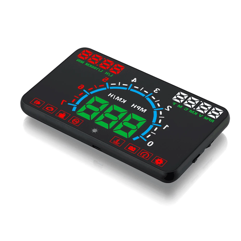 Auto Head-up Display Windshield HUD 5.8" Color Display OBD2 Fault Code Diagnostic Overspeed Warning Windshield Projector System
Auto Head-up Display Windshield HUD 5.8" Color Display OBD2 Fault Code Diagnostic Overspeed Warning Windshield Projector System